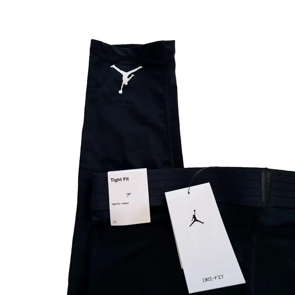 New Nike Jordan Sport Dri-FIT Mens 3/4 Training Tights Pants Black Size XL NWT